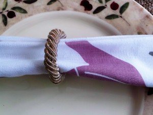 Set of 4, Silver Spring Napkin Ring